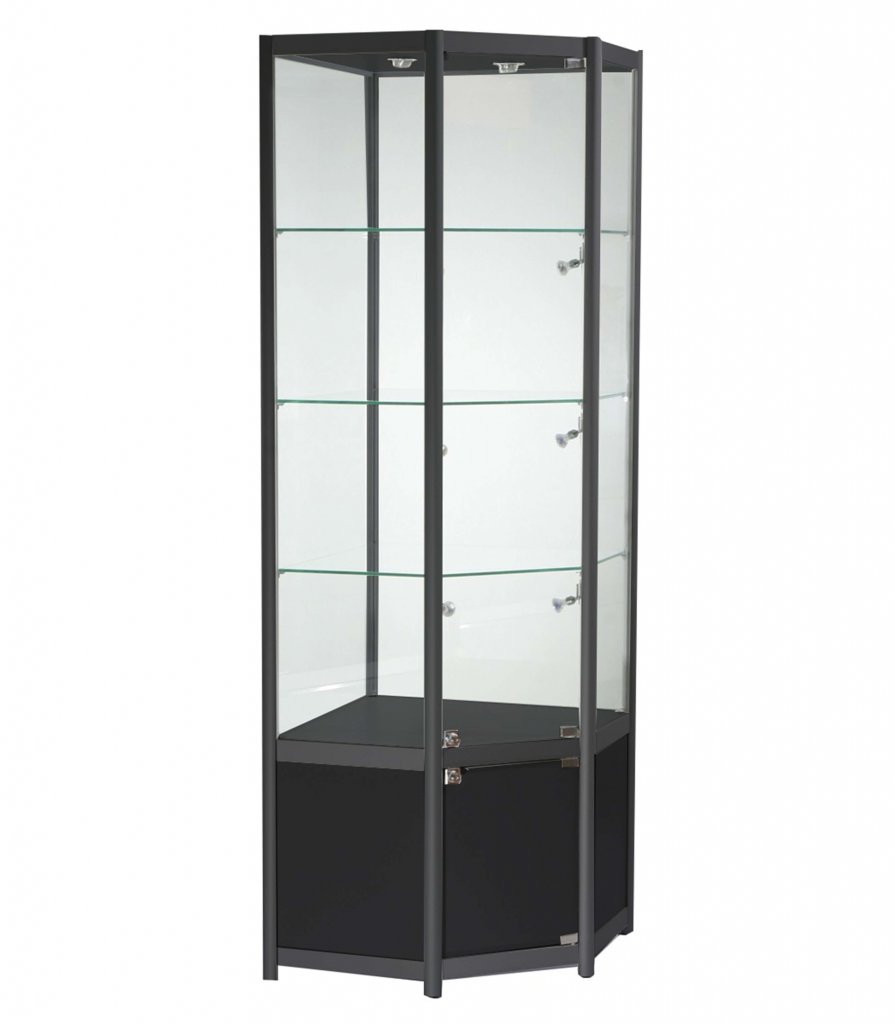 Corner Glass Storage Display & Storage // Experts in Display